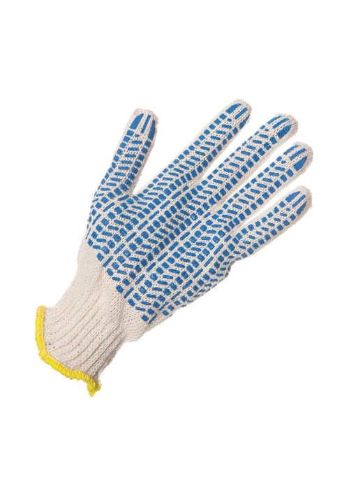 Перчатки хб 5-х нитка с ПВХ протектор ГОСТ