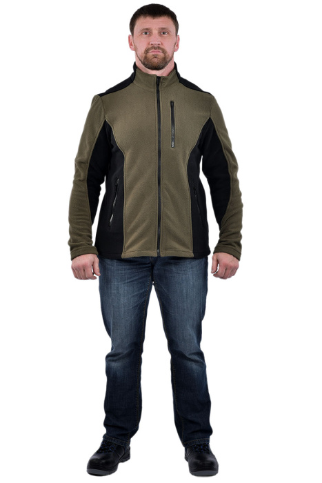 Толстовка «КУР 750» флис хаки с чёрным